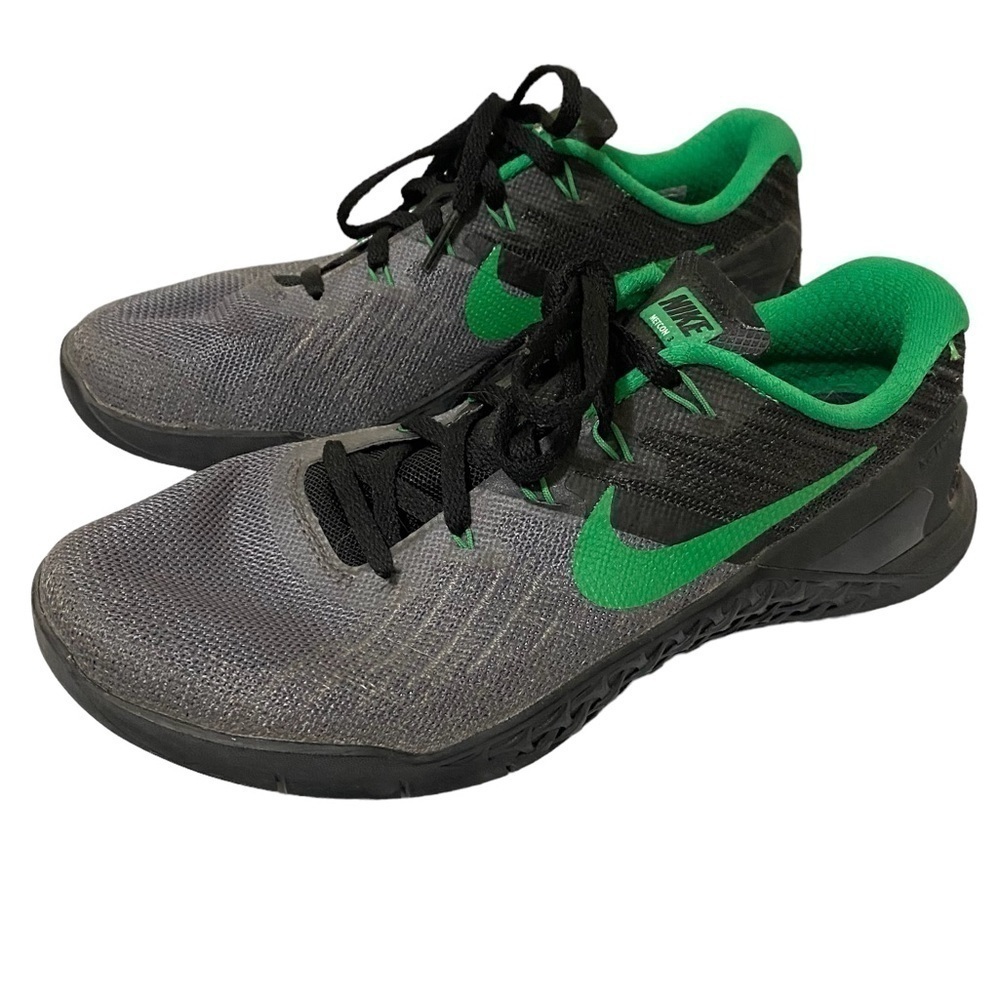 Nike Metcon 3 CrossFit Invictus Black and Green Athletic Workout Sneaker 6.5